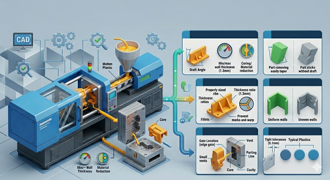 Design for Injection Molding (DFM): Guidelines to Reduce Cost and Improve Manufacturability